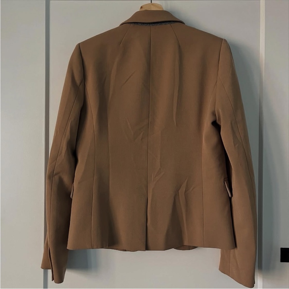 J. Crew Tan Blazer Gold Buttons - Picture 9 of 10
